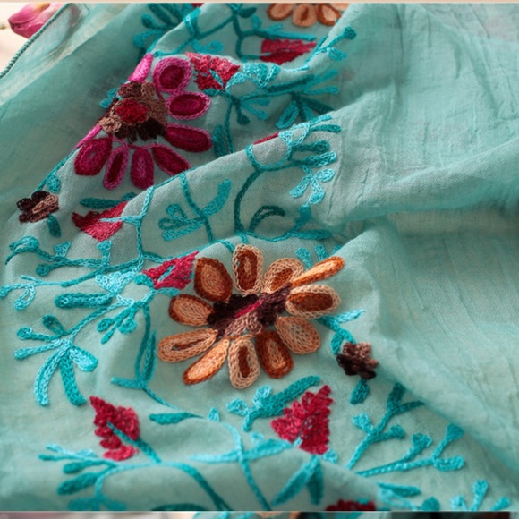 Beautiful Embroidered scarf wrap - Picture 13 of 13